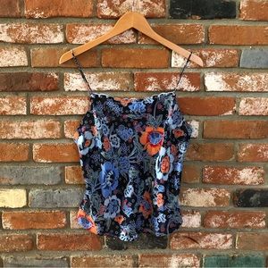 Natori Floral Boho Tank Top